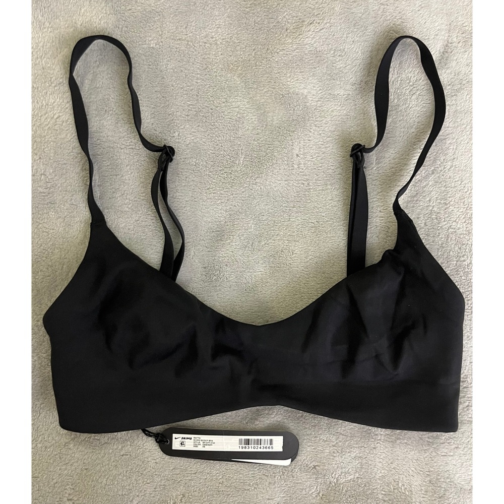 Nike x SKIMS Size XS Matte Micro Scoop Bra Obsidian Dri-Fit BR-SPT-5120 NEW
